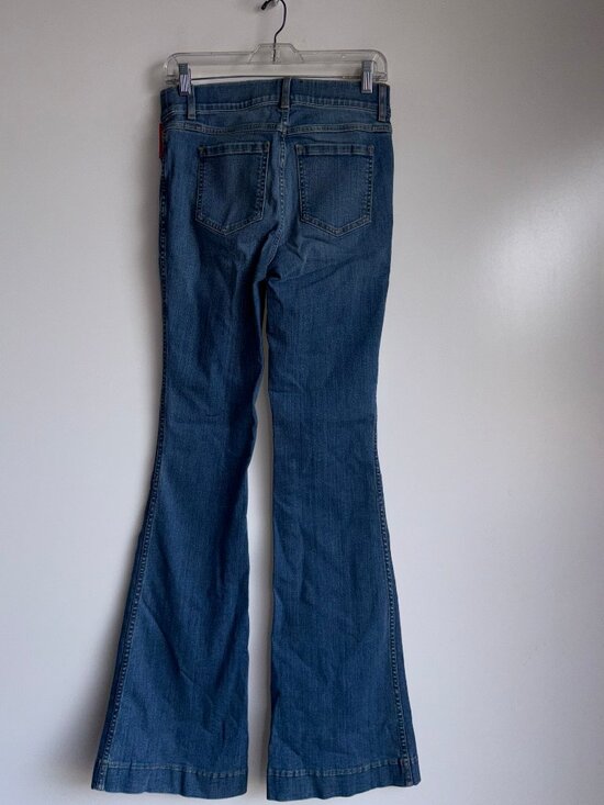 NWT SPANX Flare Leg Jeans #20456 Size Small Vintage Indigo - Picture 6 of 13